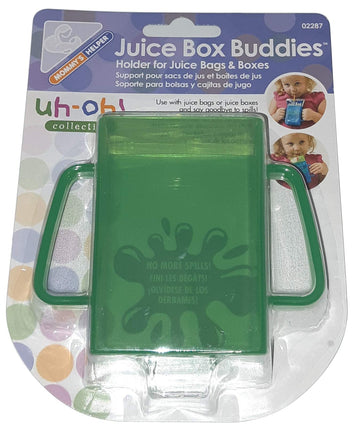 Mommys Helper Juice Box Buddies Holder For Juice Bags And Boxes, Blue, 2-Pack