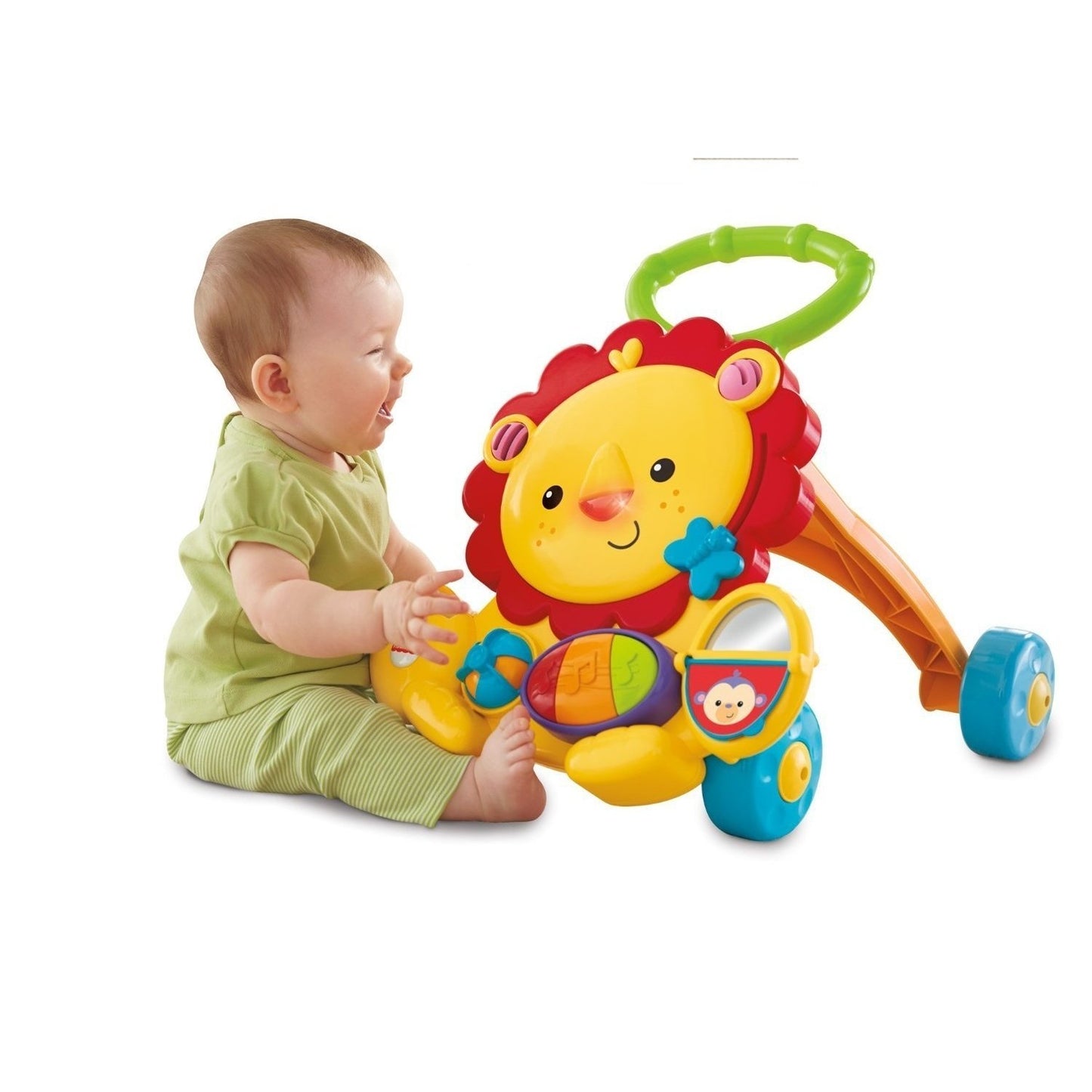 Fisher-Price Baby Toy Musical Lion Walker with Lights Sounds & Activities for Developmental Play Infants & Toddlers Ages 6+ Mont
