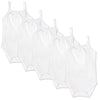 Honestbaby 5-Pack Organic Cotton Cami Bodysuits, Bright White, Preemie