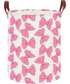 CLOCOR Large Laundry Basket,Waterproof Nursery Hamper,Collapsible Fabric Storage Container,Toys Bin,Room Decor,Gift Basket(Pink