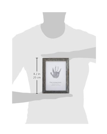 The Grandparent Gift Godfather Godchild Handprint Frame, Grey