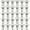 50Pcs 1' Pacifier Suspender Clips, Marrywindix Pacifier Clips For Making Pacifier Holders Bib Clips Toy Holder Silver