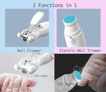 Royal Angels Rechargeable Baby Nail Clippers 20 In 1, Safe Electric Nail Trimmer, Baby Nail Kit, Additional Replacements, Newbor