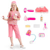 Nurse Costume For Kids And Toddler, Pretend Play Scrubs Dress Up Set With Accessories, Doctor Role Play Outfit For Boys And Girl