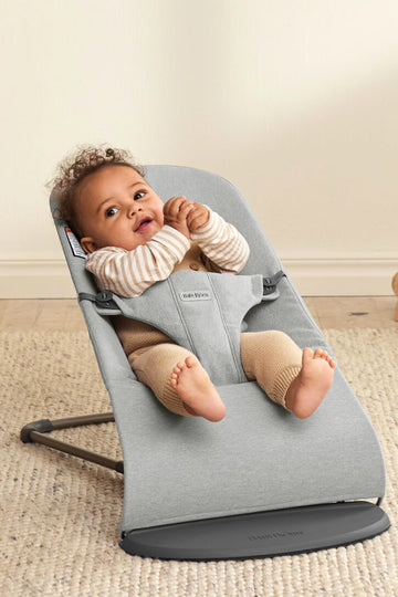 Babybjrn Bouncer Bliss, Woven M  Lange, Light Grey