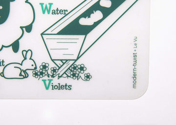 Modern-Twist Mark-Mat Set 100% Food-Grade Silicone, Waterproof And Reusable Color Sheet & 3 Dry Erase Markers For Kids - Farm Bu