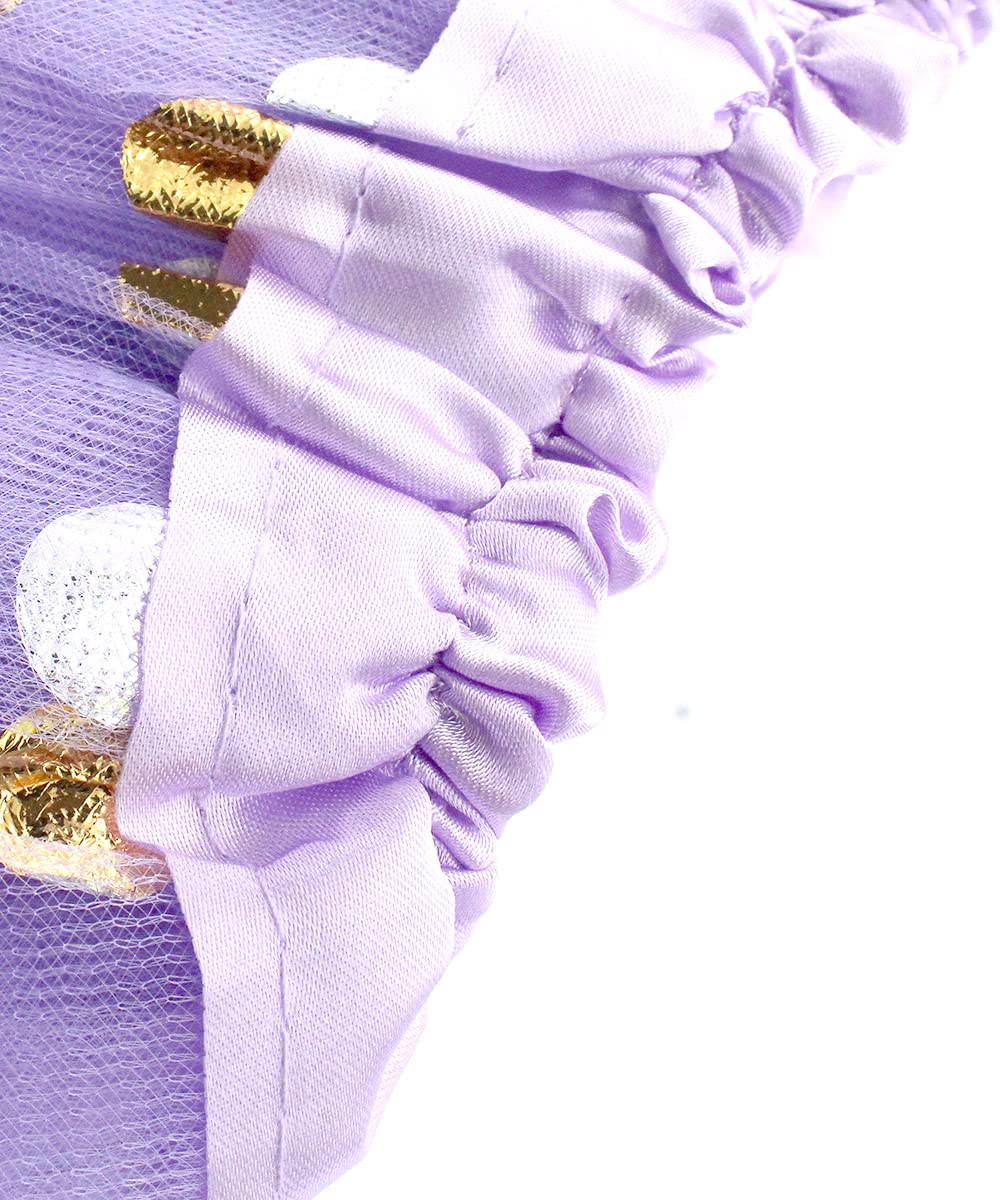 Dress Up Tutu For Girls Pink & Purple Polka Dot Tutus Set Glitter 2 Tulle Skirt Halloween Easter, Spring, Birthday Gift, Dressup