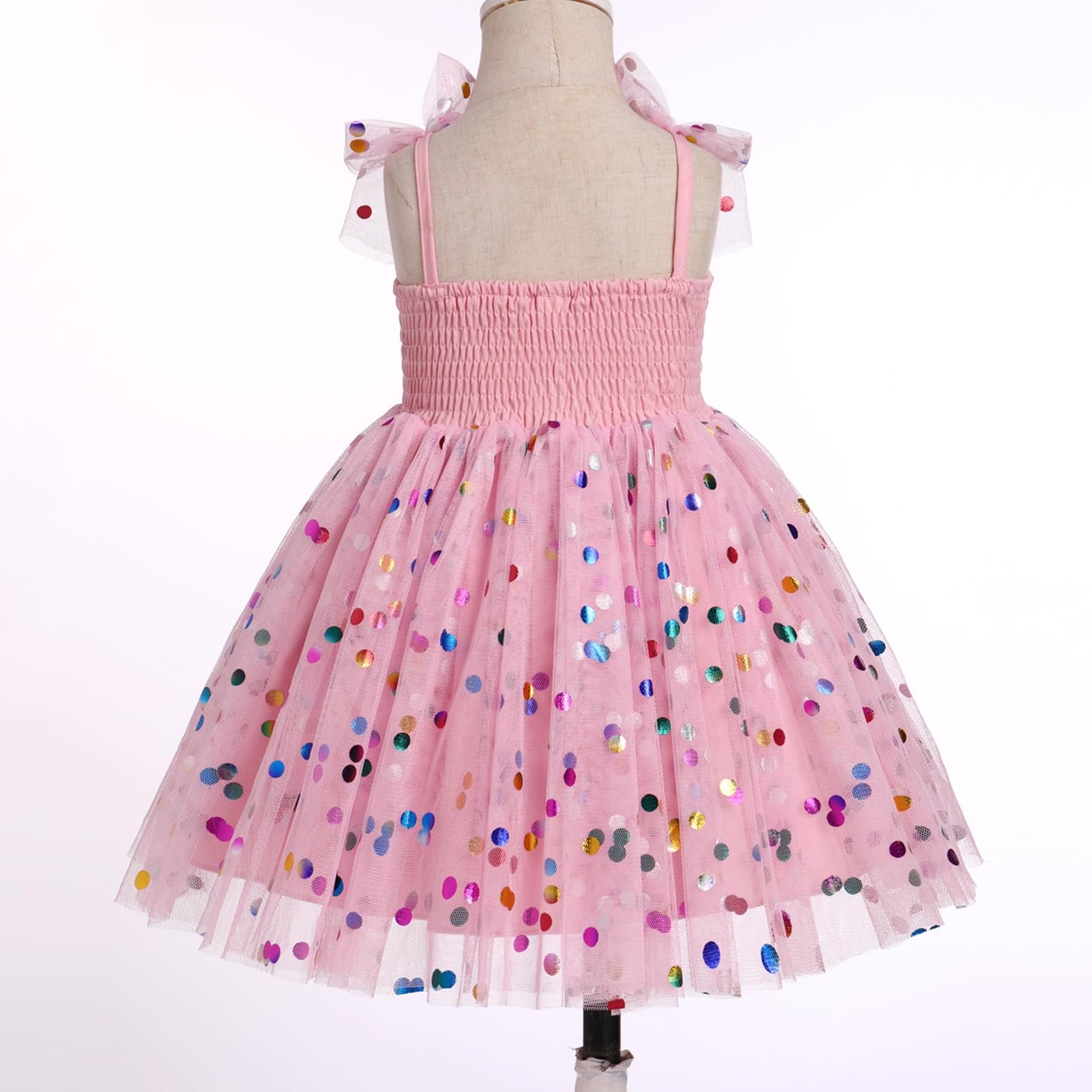 Imekis 3Th 4Th Birthday Girl Outfit: Third Fourth Birthday Dress For Girls Cake Smash Toddler Confetti Princess Dresses Party Pa