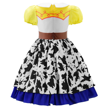 Uplus Me Cowgirl Costume Girls Cowgirl Dress Jessie Costume Halloween Birthday Party Princess Dress Up Outfit With Red Cowgirl H