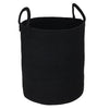 Xuanguo Black Cotton Rope Laundry Basket Hamper For Clothes Woven Storage Basket For Living Room Bedroom Boho Tall Rope Baskets