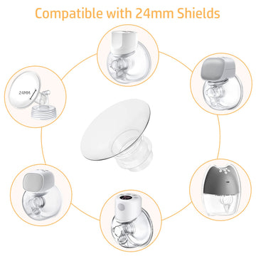 Flange Insert 15Mm, Compatible With S9/S12/S9Pro/S12Pro Wearable Breast Pump Parts Replace, Pump Shield/Flange Insert To Reduce
