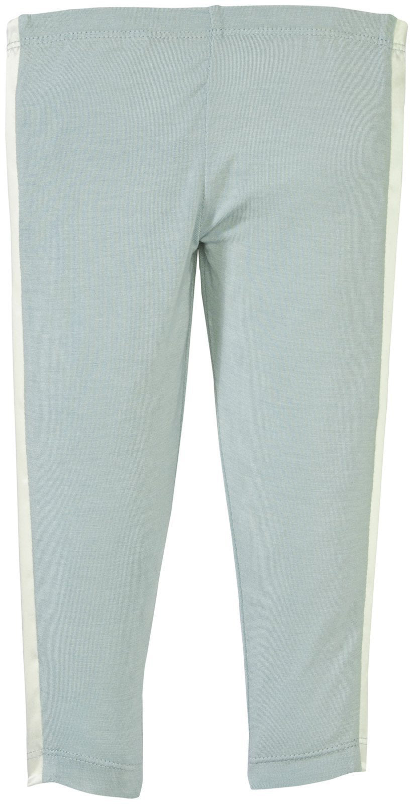 Kickee Pants Baby Girls' Leggings With Ribbon Stripe, Jade, 3-6 Months