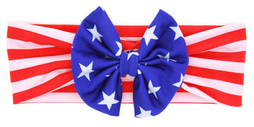 Patiky Baby Toddler Headband Stripe Stars Hair Band Accessories Headwear For 4Th Of July Ts05 (Bowknot)