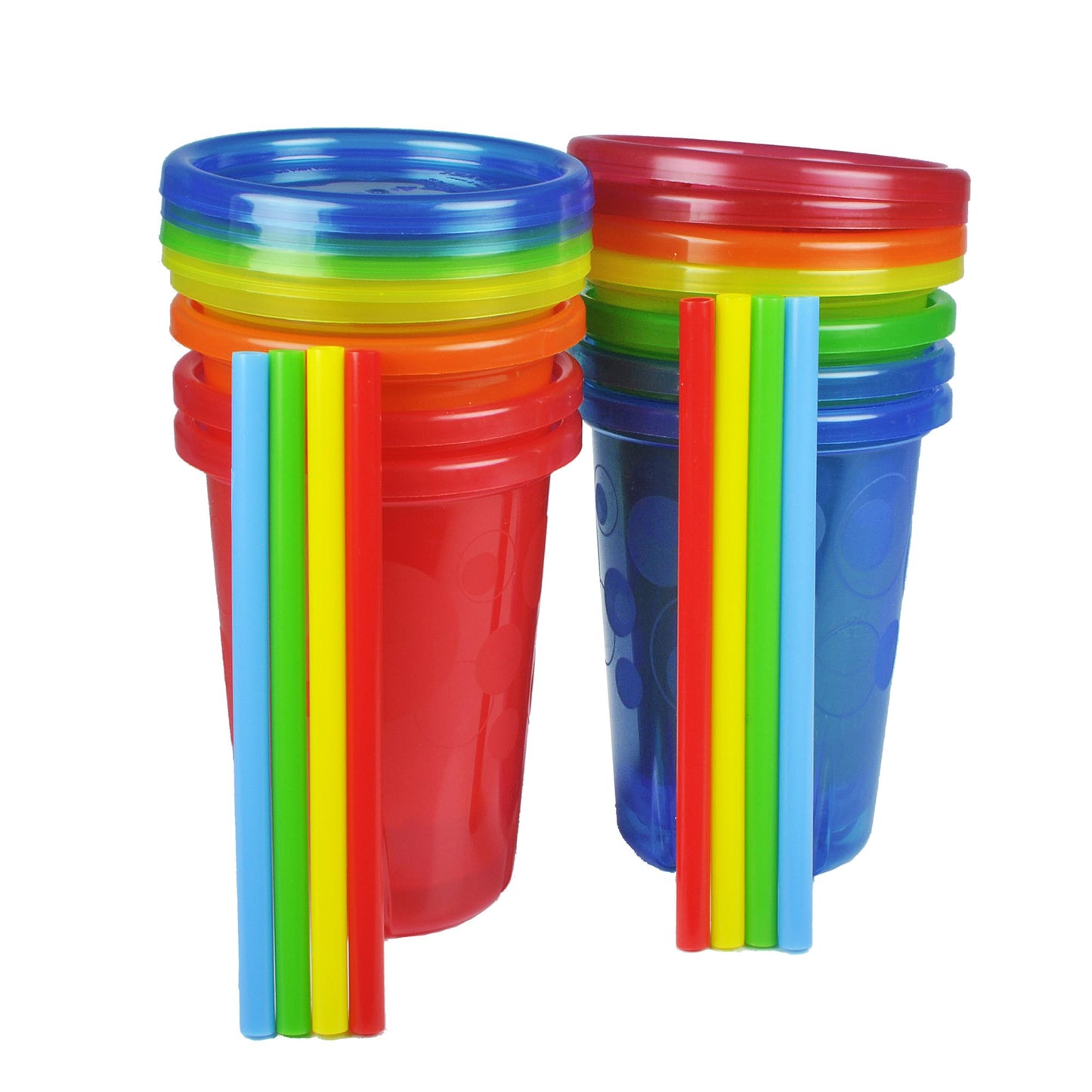 The First Years Take & Toss Straw Cups,10 Ounce, 8 Spill Proof Cups - Great For On The Go