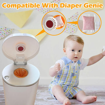 12 Pack Odor Removing Refills For Munchkin Pail Diaper, Diaper Pail Deodorizers Odor Absorber For Munchkin Deodorizing Discs