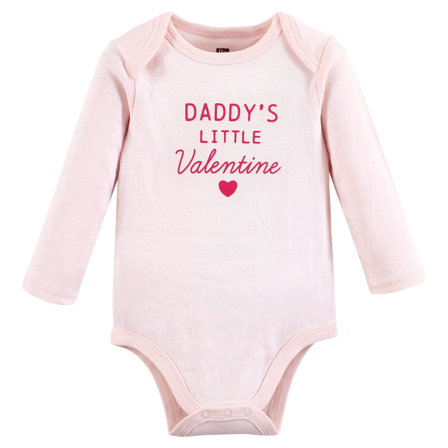 Hudson Baby Unisex Baby Cotton Long-Sleeve Bodysuits, Be Mine Valentine, 0-3 Months