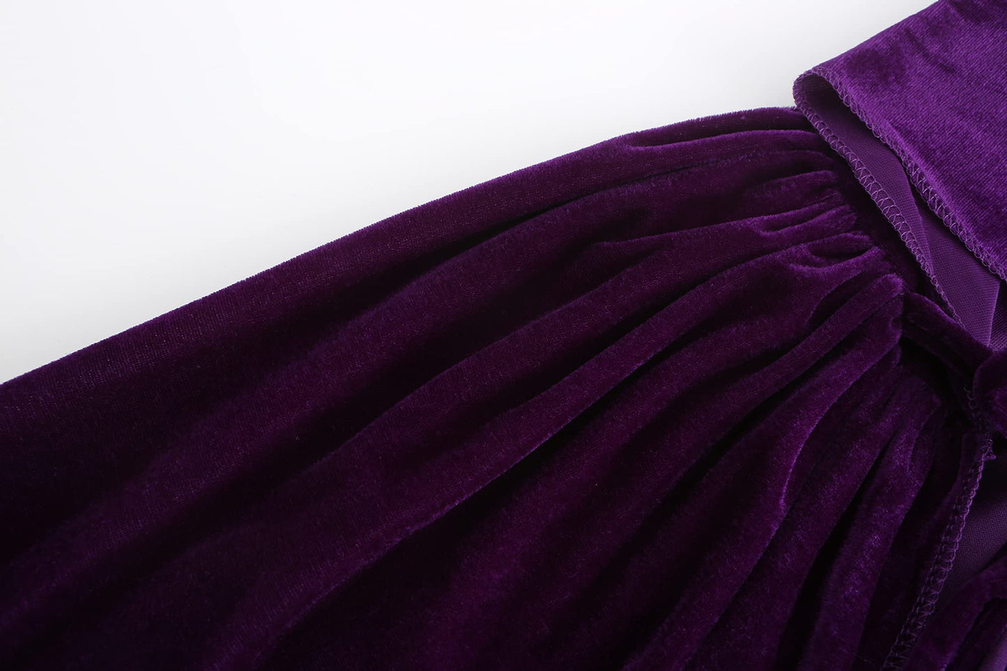 Knelor Kids Hooded Velvet Cloak Robe Halloween Cosutme Cape Fancy Cosplay Costumes 3 To 16 Years (L/Age 8-16, Purple)