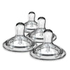 Nanobebe Nipples Baby Bottle Nipples, Silicone Nipple, Triple Vented, Ready To Use, 4-Pack, Preemie