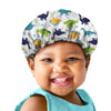 Babrukda Kids Hair Cover, Children Satin Bonnet, Boys Girls Satin Sleep Cap, Adjustable Elastic Band Beanie Hat For Night Sleepi