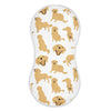 Yyzzh Golden Retriever Dog Muslin Burp Cloths For Baby 1 Pack Soft 100% Cotton Baby Washcloths Bibs For Boy Girl