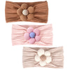Miuxueso 3 Pcs Baby Flower Headbands Baby Girls Nylon Headbands Soft Hairbands Hair Accessories For Newborn Infant Toddler Kids