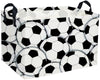 Sanjiaofen Rectangular Soccer Basket,Kids Baskets.Waterproof PE Coating Cute Bin with Handles.Boys Bins,Toys Box,Books Baskets,G