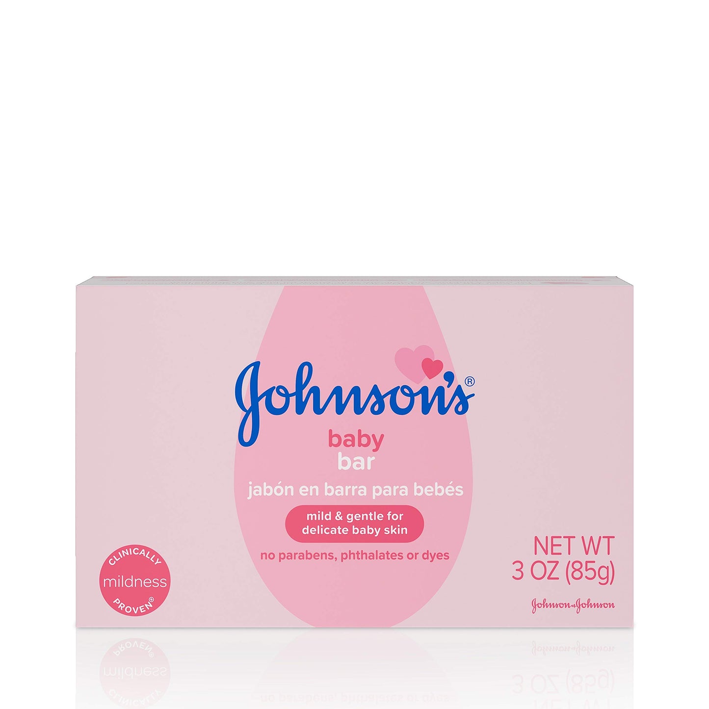 Johnsons Baby Soap Bar Gentle for Baby Bath and Skin Care, Hypoallergenic, 3 Ounce