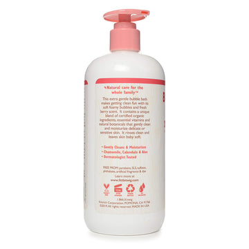 Little Twig Bubble Bath, Baby Bath Essential With Natural Plant Derived Formula, Vegan, Gluten-Free, Paraben-Free, Berry Pomegra