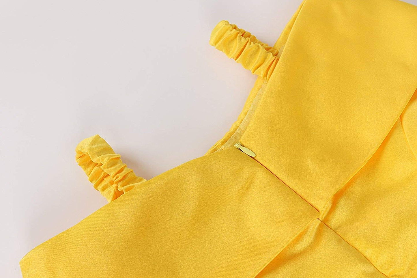 Jerrisapparel Princess Dress Off Shoulder Layered Costume For Little Girl (2T, Yellow With Accessories)