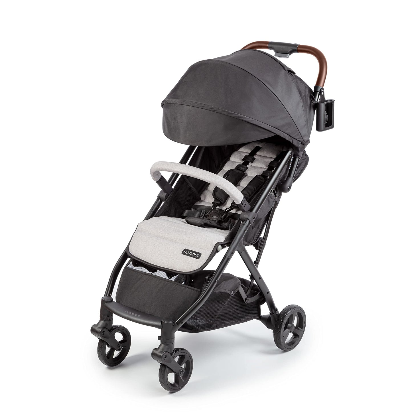 Summer Infant 3Dquickclose Cs+ Compact Fold Stroller - Lightweight Stroller With Oversized Canopy, Extra-Large Storage And Compa
