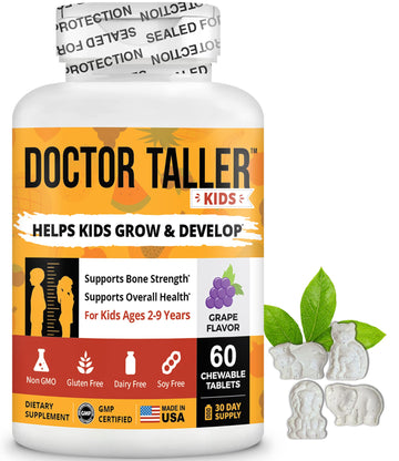 Nubest Doctor Taller Kids - Healthy Height Growth Of Kids With Multivitamins & Multiminerals For Kids Ages 2 To 9 - Support Heig