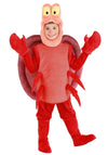 Fun Costumes Disney'S The Little Mermaid Sebastian, Boy'S Plush Red Crab Jumpsuit With Foam Formed Tunic And Hat 4T