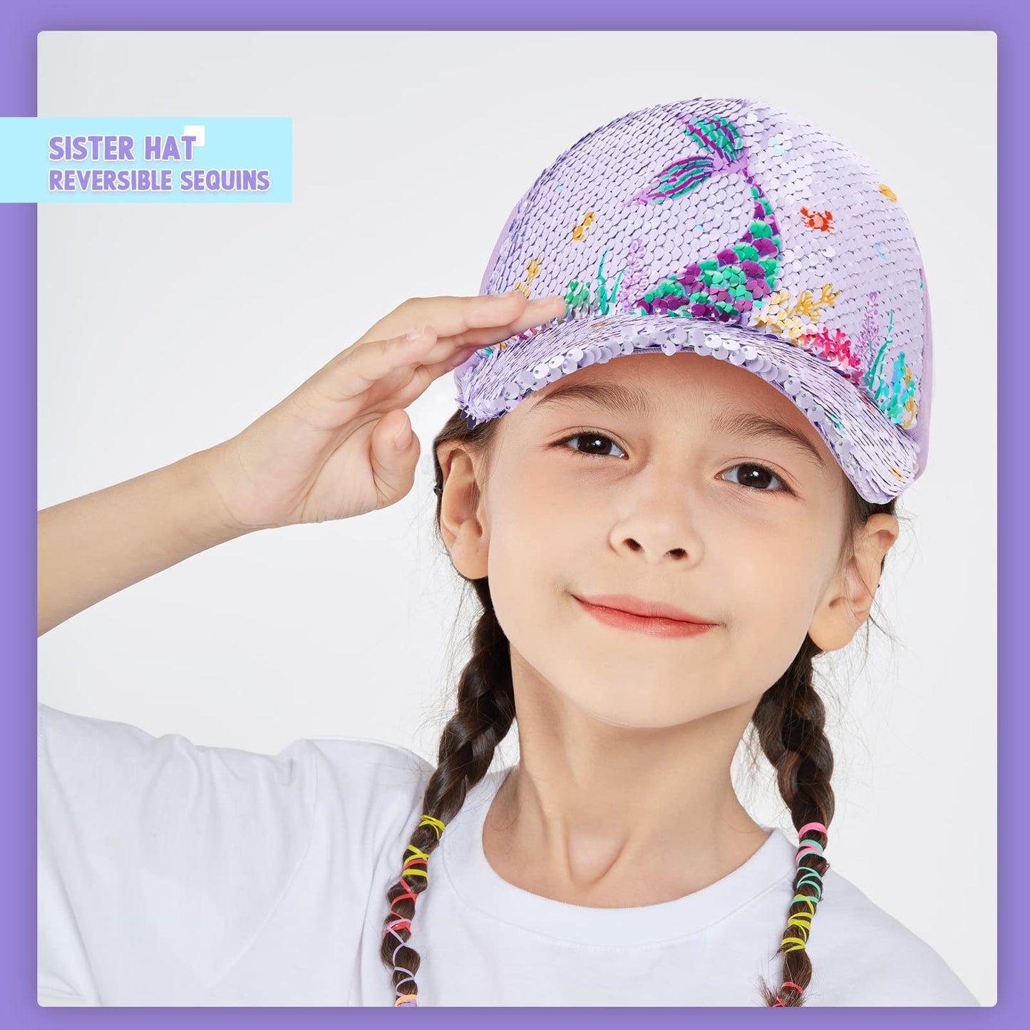 Baby Girls Baseball Cap Toddlers Baseball Hat Baby Girls Snapback Cap Adjustable Trucker Cap For Kids Ages 4-8 Years Girls Cute