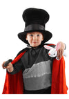 Magician Kid'S Plush Costume Hat With Rabbit - Soft Velvet Hat With Adjustable Fit