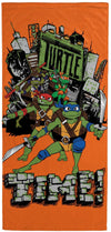 Jay Franco Nickelodeon Teenage Mutant Ninja Turtles Bath Pool Beach Towel - Kids Super Soft & Absorbent 100% Cotton Towel With L