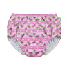 I Play. By Green Sprouts Baby Girls Pull-Up Reusable And Toddler Swim Diaper, Light Pink Watermelon Stripe, 12-18 Months Us