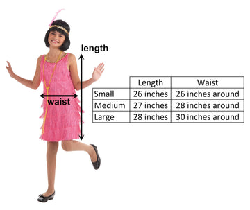 Forum Novelties Little Miss Flapper Child'S Costume,Pink, Large