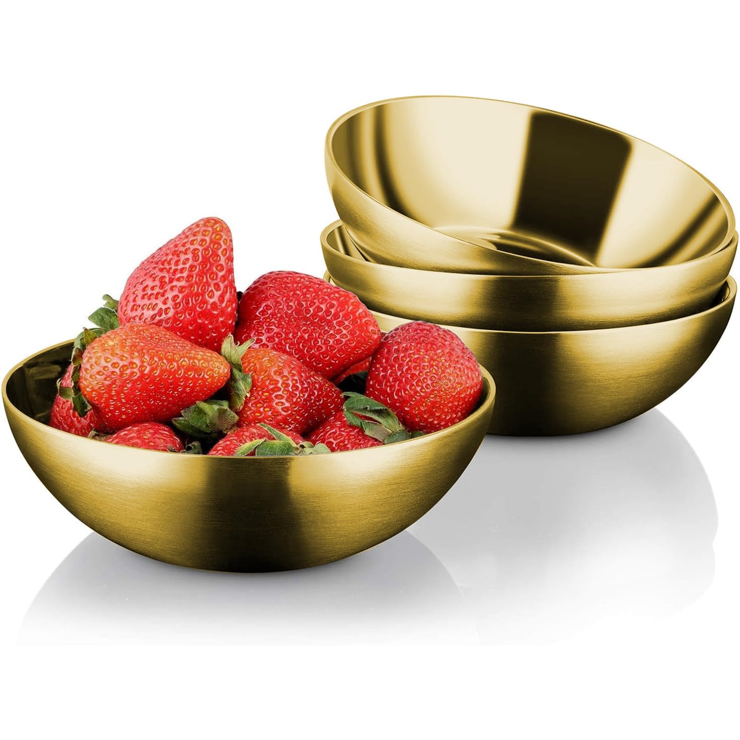 Stainless Steel Bowls For Kids, 18/8 Stainless Steel Toddler Bowl, Bpa-Free, Durable & Easy Clean, 4 Pack - 14.5 Oz Perfect For