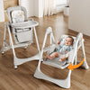 Baybee Nivio 3-In-1 Convertible High Chair For Kids Adjustable Baby Feeding Chair With Swing, Recline, Detachable Tray, 5-Point