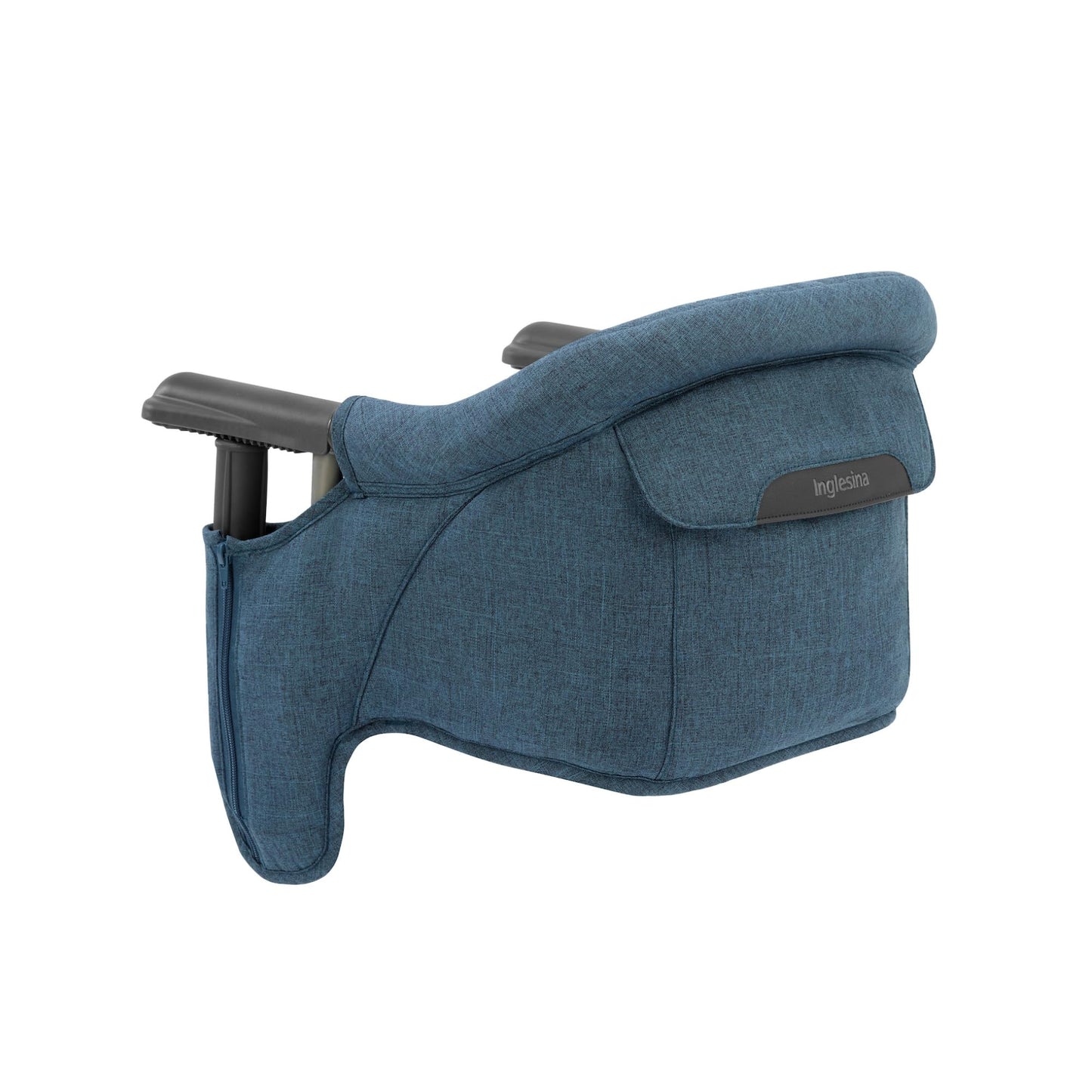 Inglesina Fast Table Chair, Slate Blue Melange - Portable Baby High Chair - for Babies & Toddlers up to 37 lbs - Fits Tables 0.8