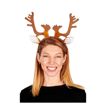 Reindeer Antlers Costume Headband One Size