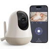 nooie 2K Smart WiFi Baby Monitor with Camera and Audio, Smartphone App Control, Temperature Sensor, Motion & Cry Detection, IR N
