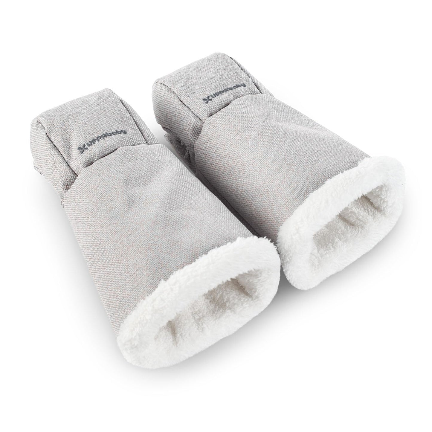 UPPAbaby CozyHandmuff - Easily Attaches to Stroller Handlebars - Ultra-Plush, Weather-Proof Hand Protection - Savannah (Pearl Gr