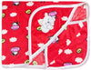 First Kick Baby Blankets Newborn Hooded Soft Wrapper Durable Fleece Polyester Cum Towel For Baby Boys And Baby Girls Pack Of 1 R
