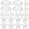 8Pc Duckbill Valves 8Pc Flange Inserts and 4Pc Silicone Diaphragm Compatible with Momcozy M5, Replacement M5 Pump Parts Accessor