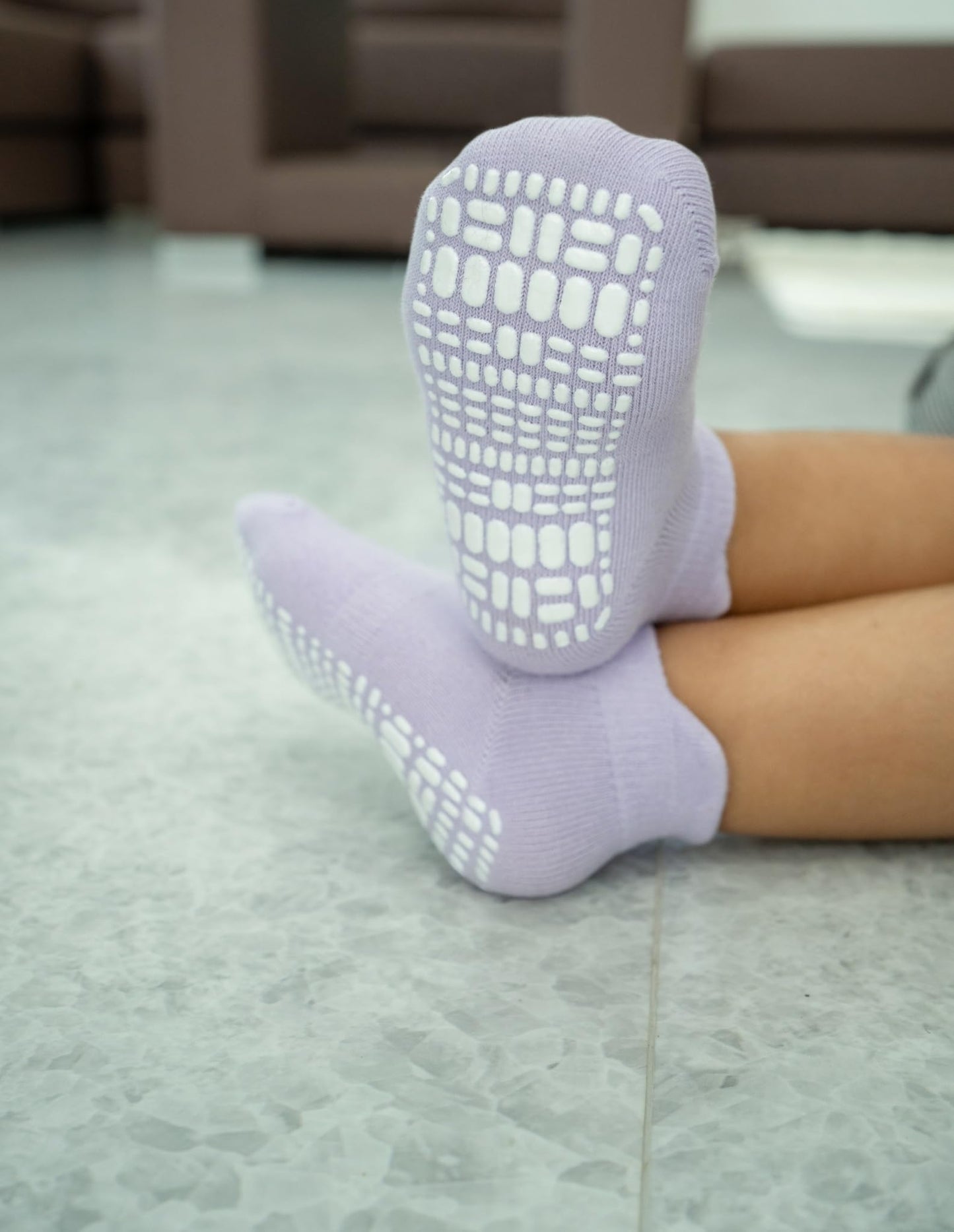 Rative Ankle Anti Slip Non Skid Cotton Socks With Grips Grippers For 0-6 Month Babies Baby Infant Boy Boys Girl Girls (0-6 Month