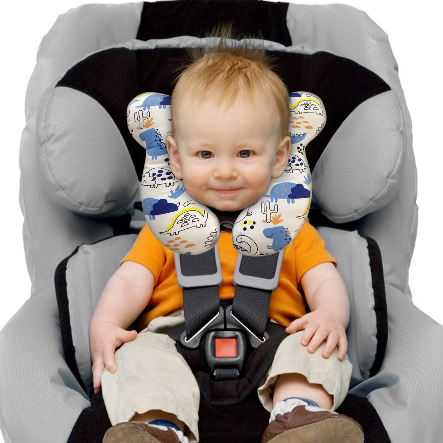 Deezomo Baby Travel Pillow,Soft And Skin Friendly Kids Cushion For Car Seat - Newborn Pillow For Pushchair,Car Seat,Travel (Blue