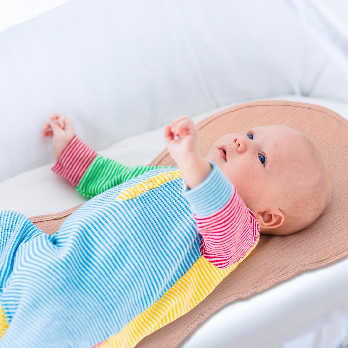 Hhahafelt 3 Pcs Changing Pad Liners Fits In Peanut Shape Changing Pad Waterproof Diaper Mats Organic Cotton Peanut Mats Are Warm