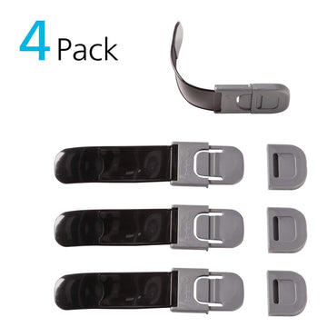 Safety 1St Ss Multi-Purpose Appliance Lock, 4Pk, Silver