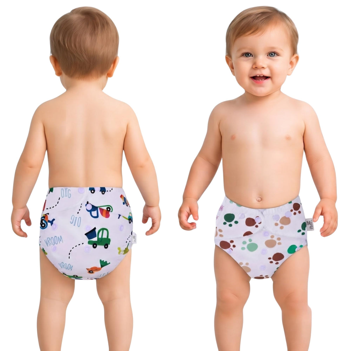 Bembika Reusable Cloth Diaper For Babies Washable Baby Pocket Cloth Nappy With Soft Fabric, LeakResistant Elastic Fit, Comforta